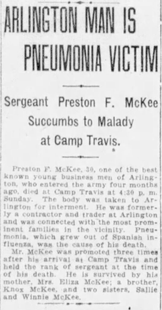 Preston McKee military highlight